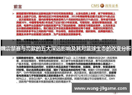 魏震禁赛与罚款的五大深远影响及其对篮球生态的改变分析 魏震禁赛与罚款的五大深远影响及其对篮球生态的改变分析